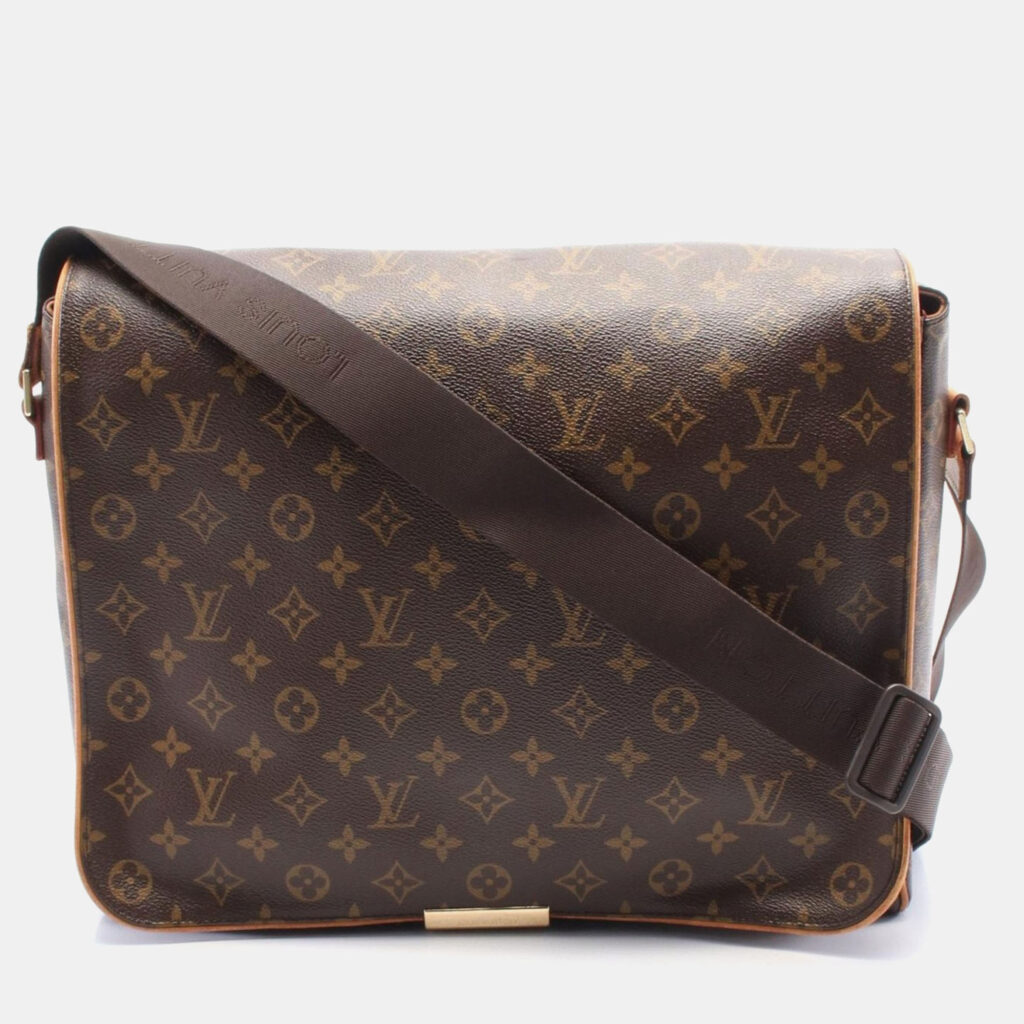 luxury-women-louis-vuitton-used-handbags-p1164110-009 Louis Vuitton Abbesses Brown Monogram Canvas Messenger Bag