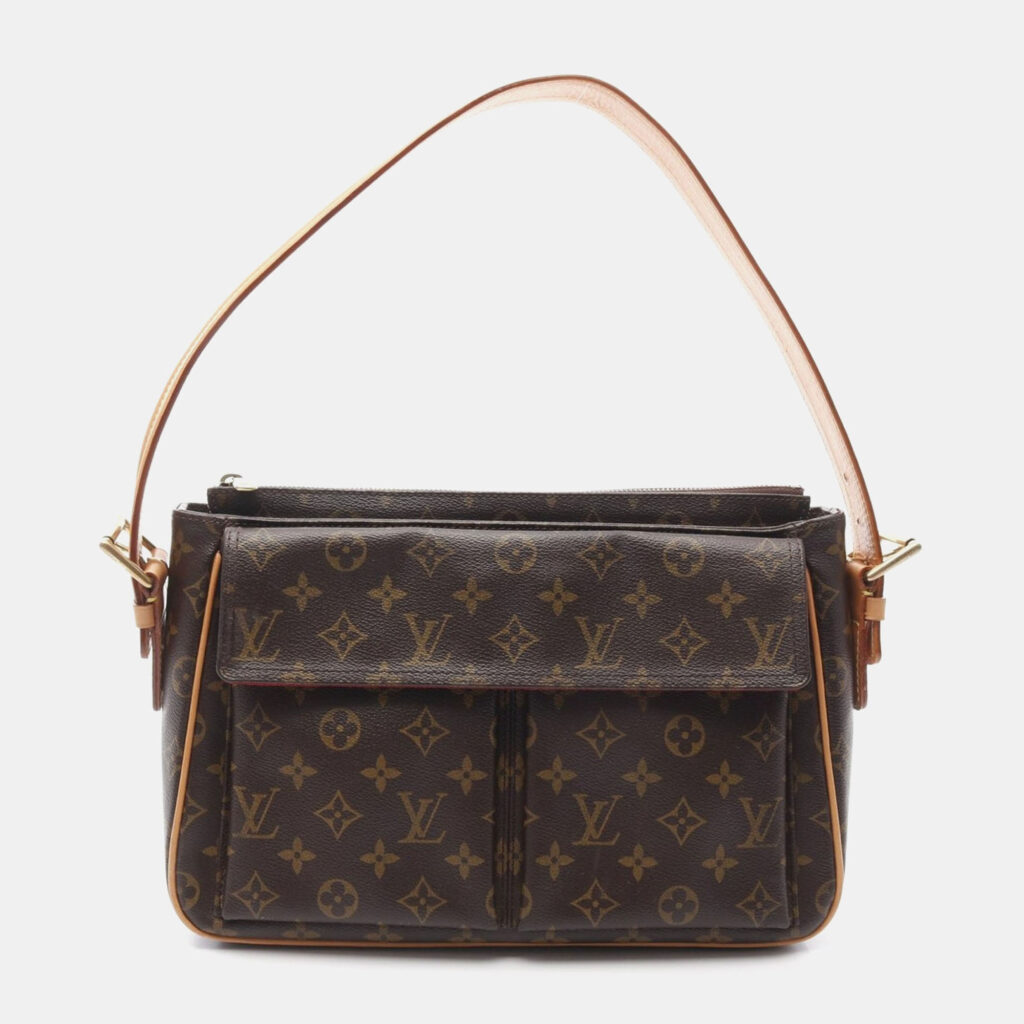 luxury-women-louis-vuitton-used-handbags-p1164132-005 Louis Vuitton Viva Cite GM Brown Monogram Canvas Shoulder Bag