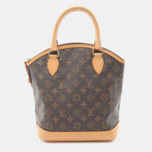 Louis Vuitton Lockit Brown Monogram Canvas Handbag