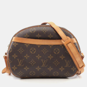 Louis Vuitton Blois Shoulder Crossbody Bag  Monogram Leather Brown
