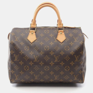 Louis Vuitton Speedy 30 Brown Monogram Canvas Shoulder Bag