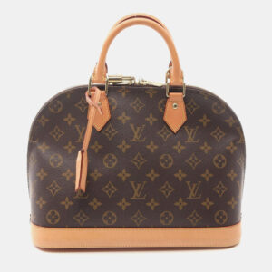 Louis Vuitton Alma Brown Monogram Canvas Handbag
