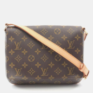 Louis Vuitton Musette Tango Long Strap Brown Monogram Canvas Shoulder Bag