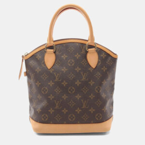 Louis Vuitton Lockit Brown Game On Monogram Canvas Handbag