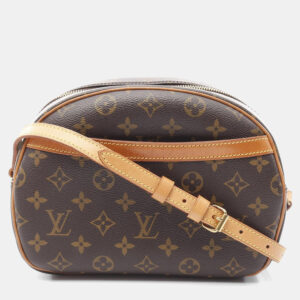 Louis Vuitton Blois Monogram Leather Brown Crossbody Bag