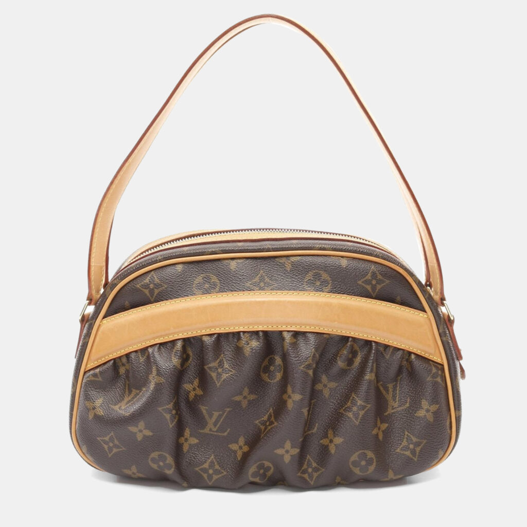 luxury-women-louis-vuitton-used-handbags-p1164166-006 Louis Vuitton Clara Brown Monogram Leather Shoulder Bag