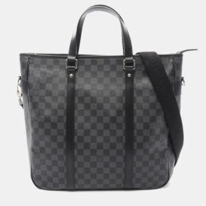 Louis Vuitton Tadao Black Damier Graphite Tote Bag