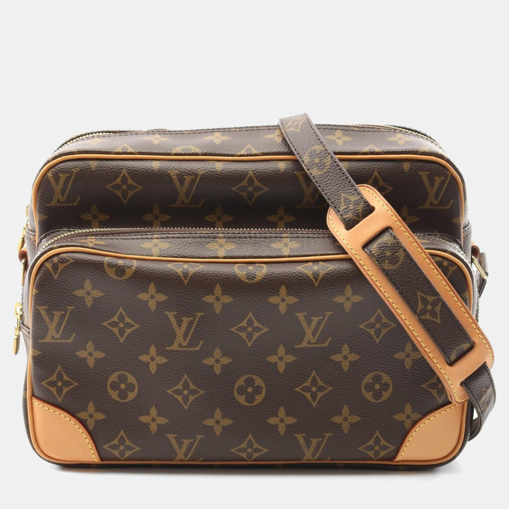 luxury-women-louis-vuitton-used-handbags-p1164182-005 Louis Vuitton Nile Brown Monogram Leather Shoulder Bag