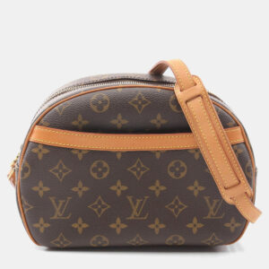 Louis Vuitton Blois Brown Monogram Leather Shoulder Bag