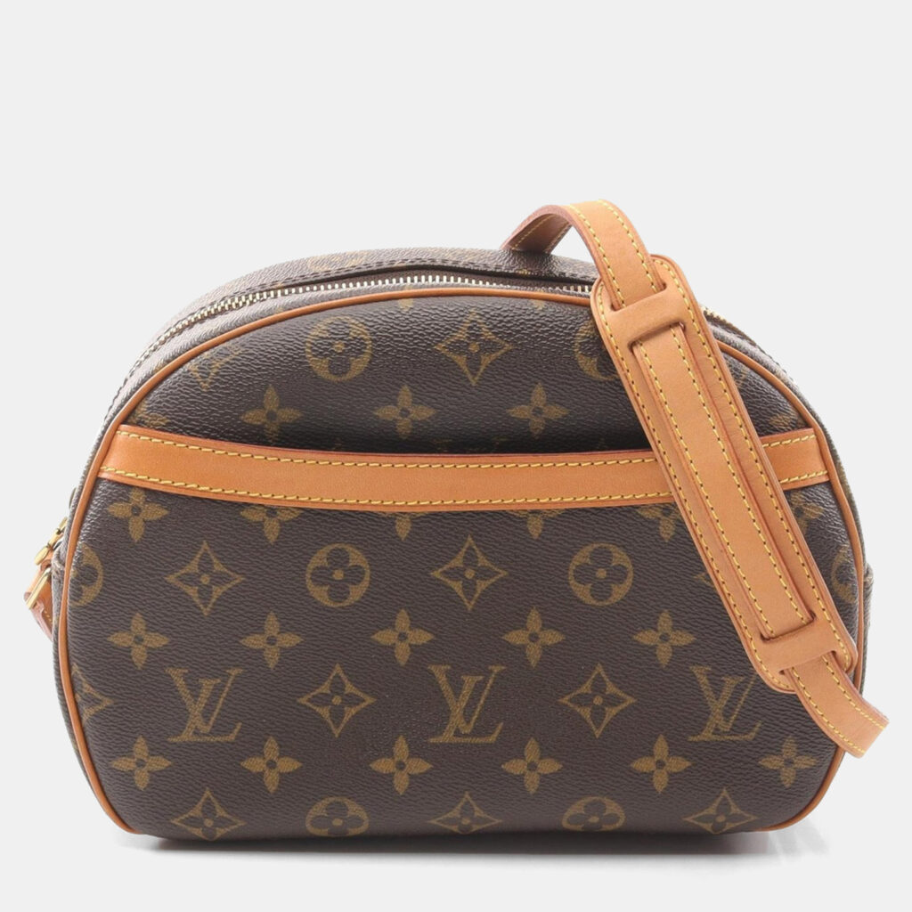 luxury-women-louis-vuitton-used-handbags-p1164194-006 Louis Vuitton Blois Brown Monogram Leather Shoulder Bag