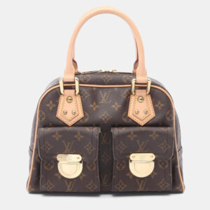 Louis Vuitton Manhattan PM Brown Monogram Canvas Handbag