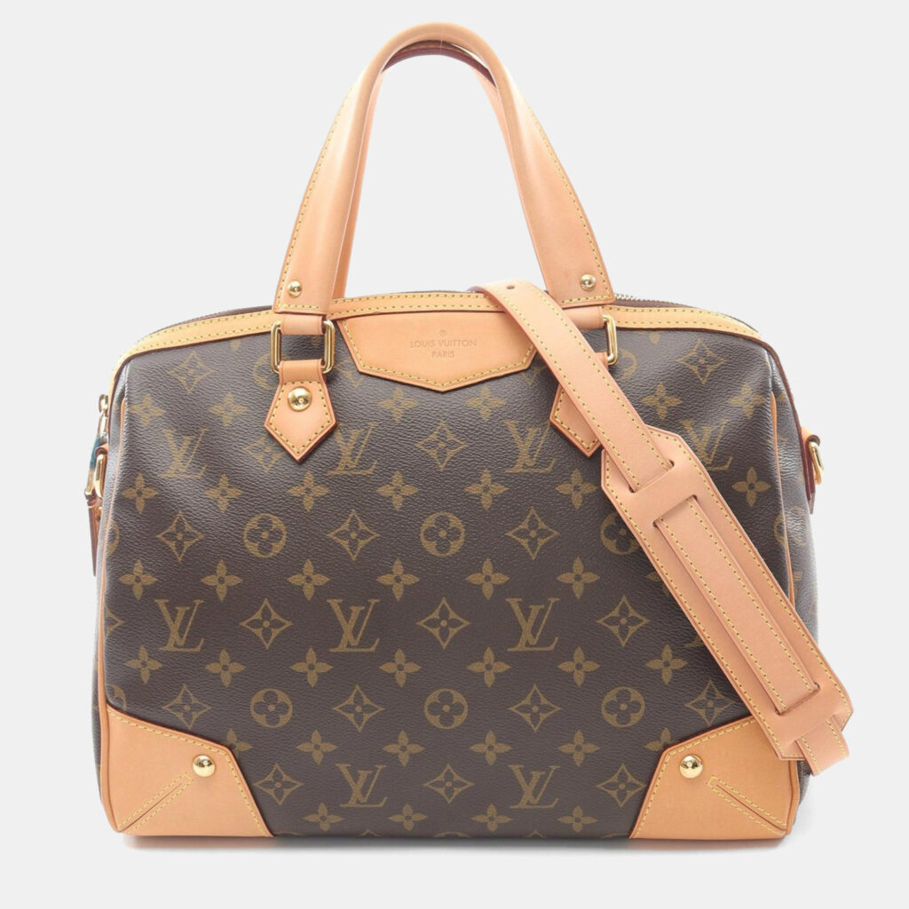 luxury-women-louis-vuitton-used-handbags-p1164205-007 Louis Vuitton Retiro PM Brown Monogram Canvas Shoulder Bag