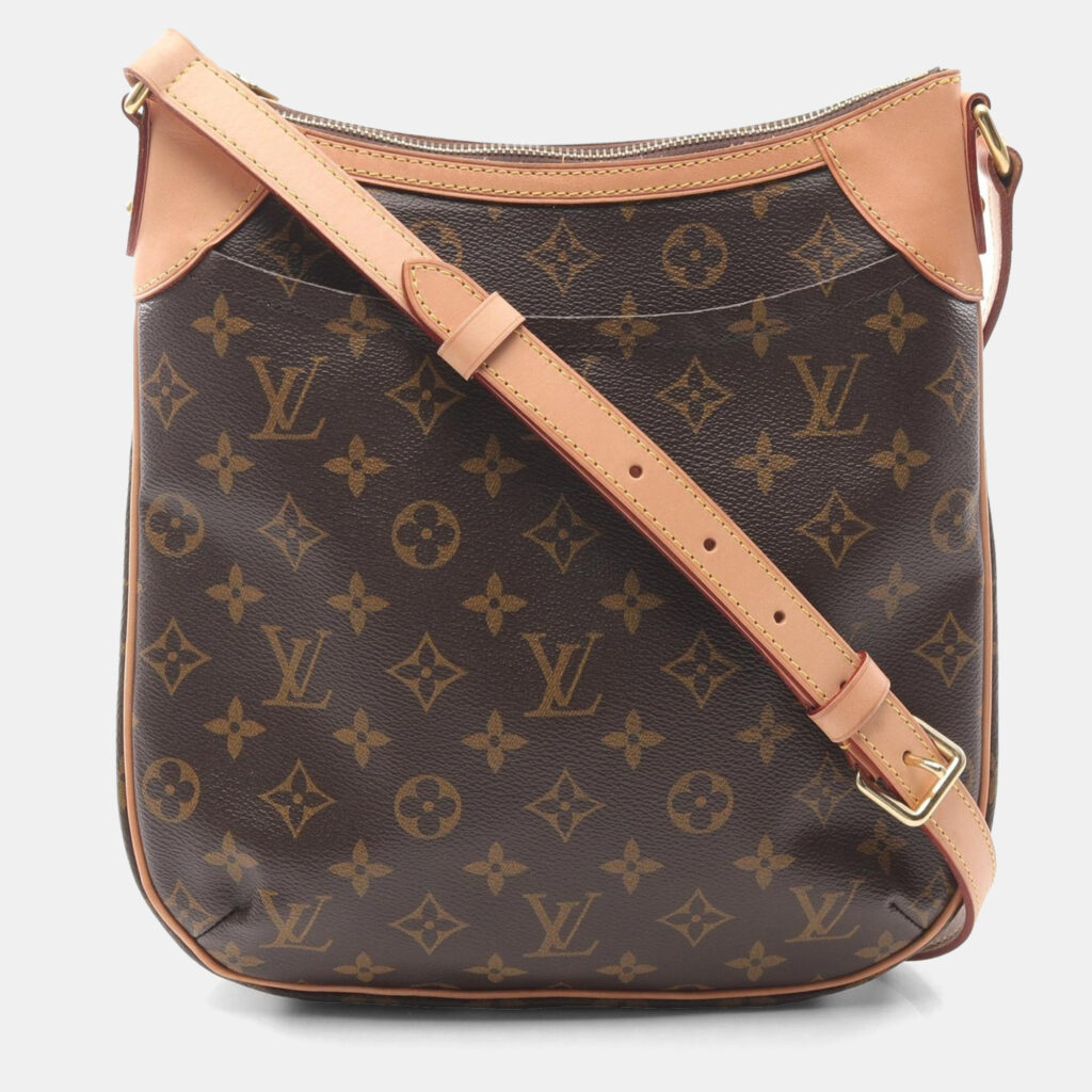 luxury-women-louis-vuitton-used-handbags-p1164221-003 Louis Vuitton Odeon Pm Shoulder Crossbody Bag Monogram Leather Brown