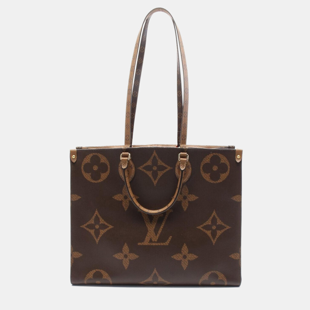 luxury-women-louis-vuitton-used-handbags-p1164230-004 Louis Vuitton Monogram Giant Reverse Canvas On-The-Go Tote GM