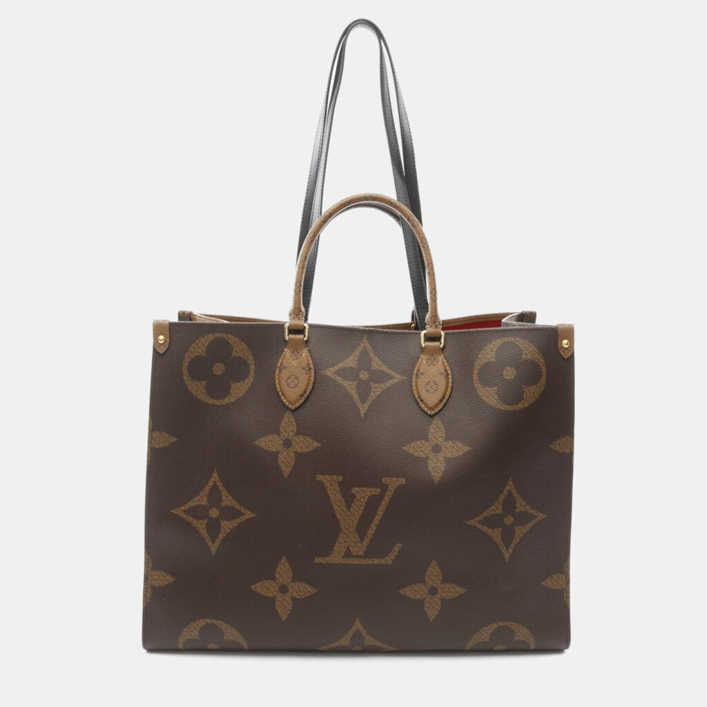 luxury-women-louis-vuitton-used-handbags-p1164231-008 Louis Vuitton On-The-Go GM Brown Monogram Canvas Shoulder Bag
