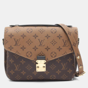 Louis Vuitton Pochette Metis MM Brown Monogram Reverse Crossbody Bag
