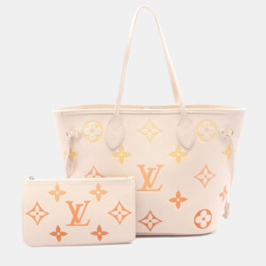 Louis Vuitton Neverfull MM Monogram Empreinte Leather Shoulder Bag