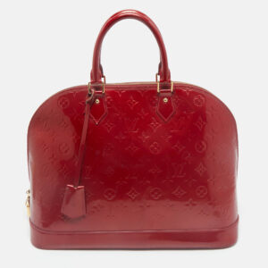 louis vuitton pomme d&rsquo;amour monogram vernis alma gm bag