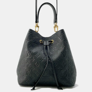 Louis Vuitton Neonoe MM Noir Monogram Empreinte Leather Shoulder Bag