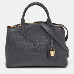 Louis Vuitton Black Monogram Empreinte Leather Petit Palais Bag