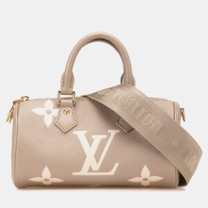Louis Vuitton Brown Bicolor Monogram Empreinte Giant Papillon BB