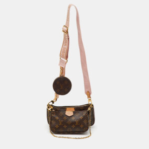 Louis Vuitton Rose Pink Monogram Canvas Multi Pochette Accessoires Bag