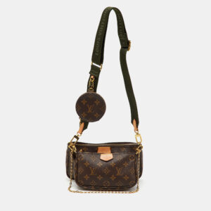 Louis Vuitton Khaki Green Monogram Canvas Multi Pochette Accessoires Bag