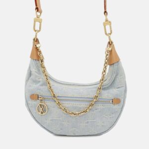 Louis Vuitton Loop Denim Blue Monogram Canvas Shoulder Bag
