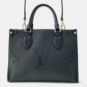 Louis Vuitton On The Go PM Black Monogram Empreinte Shoulder Bag