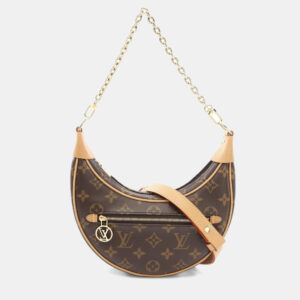 Louis Vuitton Loop Brown Coated Canvas Leather Monogram Shoulder Bag