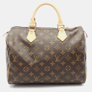 Louis Vuitton Speedy 30 Brown Monogram Canvas Top Handle Bag