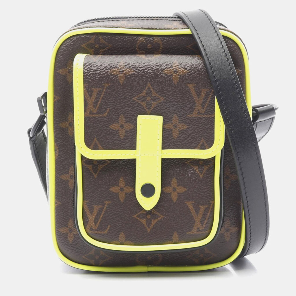 Louis Vuitton Christopher Wearable Wallet Brown/Green Monogram Canvas Shoulder Bag