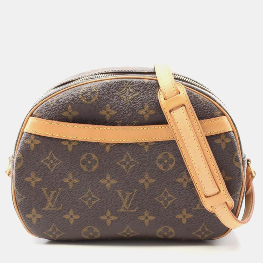 luxury-women-louis-vuitton-used-handbags-p1167728-007 Louis Vuitton Blois Brown Monogram Canvas Shoulder Bag
