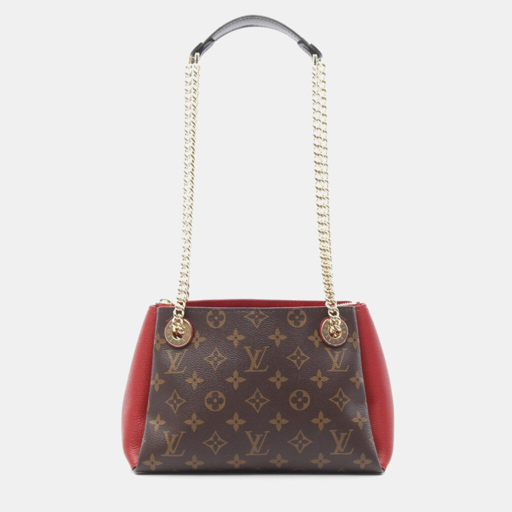luxury-women-louis-vuitton-used-handbags-p1167730-002 Louis Vuitton Surene BB Cerise Monogram Canvas Shoulder Bag