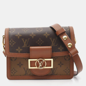 Louis Vuitton Dauphine Mini Brown/Beige Monogram Reverse Canvas Shoulder Bag