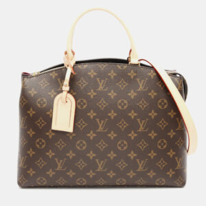 Louis Vuitton Petit Palais MM Brown Monogram Canvas Top Handle Bag