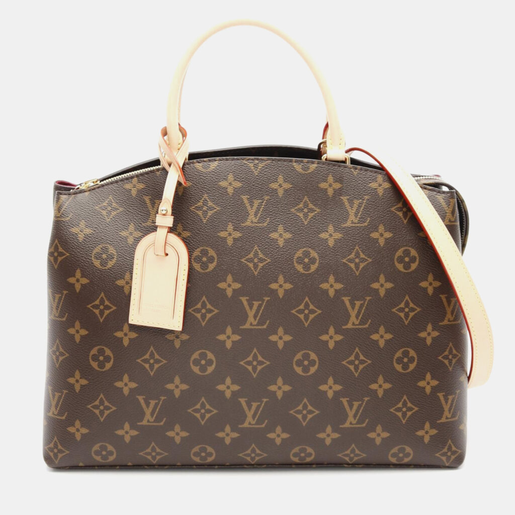 luxury-women-louis-vuitton-used-handbags-p1167734-002 Louis Vuitton Petit Palais MM Brown Monogram Canvas Top Handle Bag