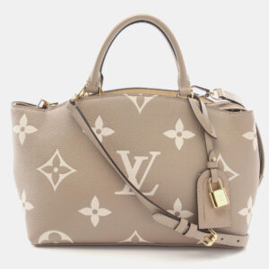 Louis Vuitton Petit Palais Pm Shoulder Handbag Monogram Leather Beige