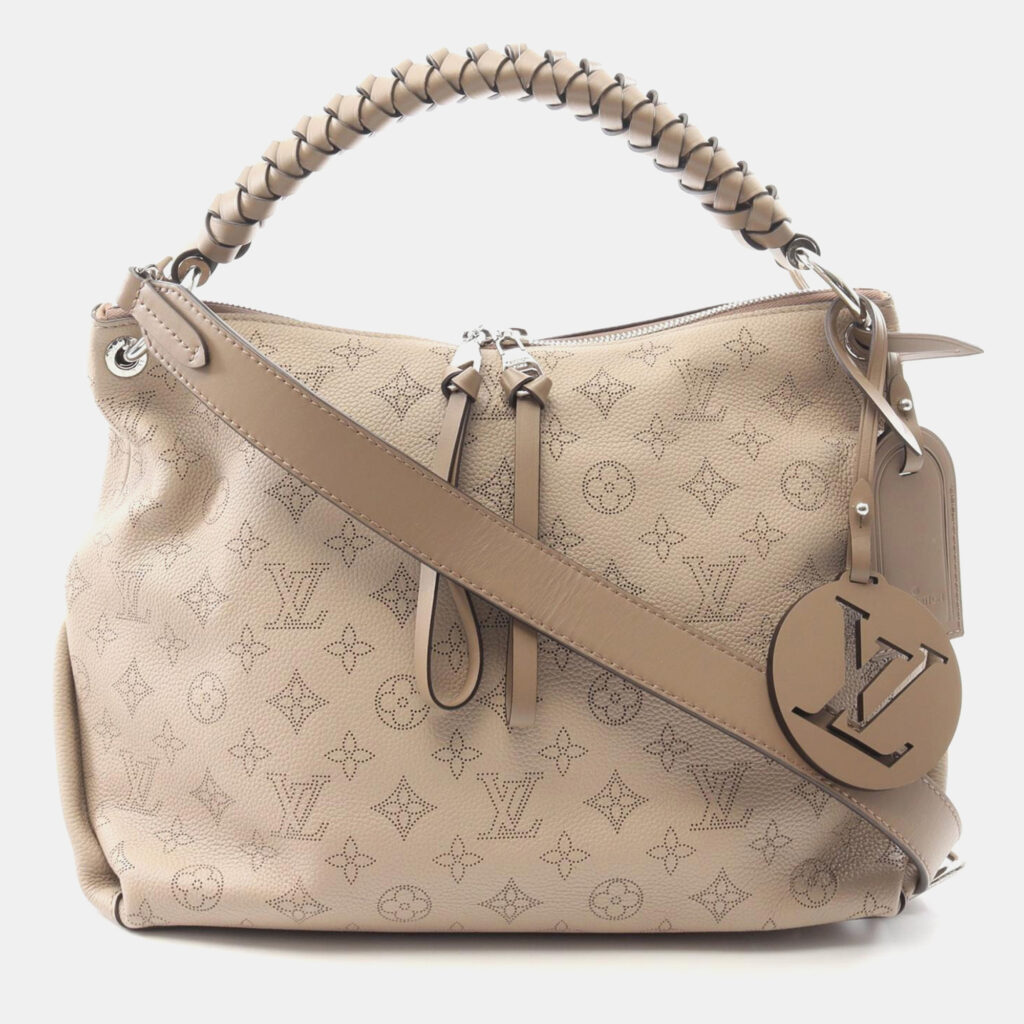 luxury-women-louis-vuitton-used-handbags-p1167745-016 Louis Vuitton Beaubourg Hobo Galet Mahina Leather Shoulder Bag