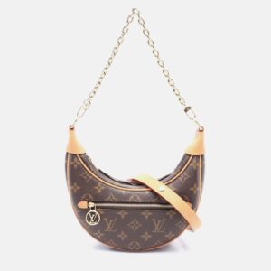 Louis Vuitton Loop Brown Monogram Coated Canvas Shoulder Bag