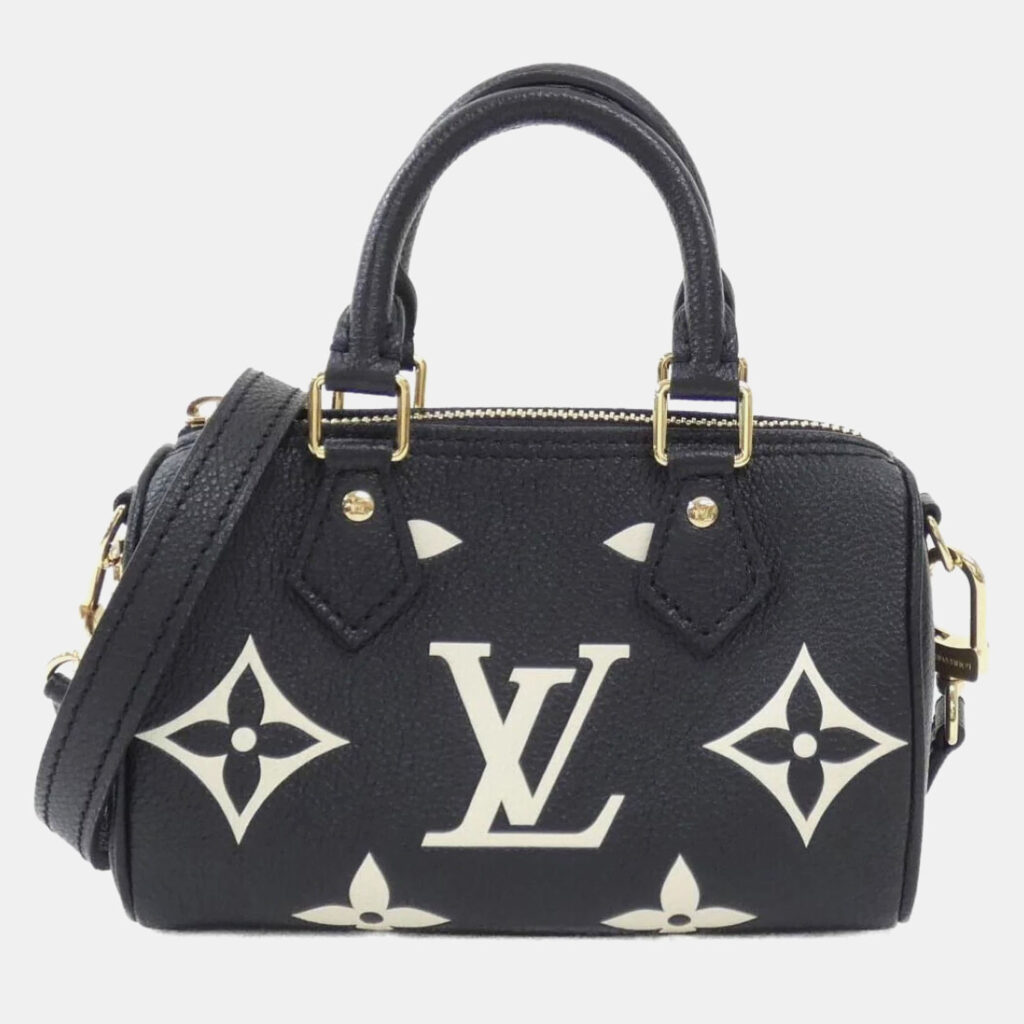 luxury-women-louis-vuitton-used-handbags-p1167894-004 Louis Vuitton Speedy Nano Bicolor Monogram Empreinte Boston Bag