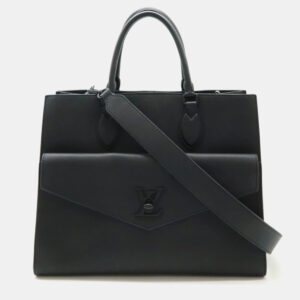 Louis Vuitton Lockme MM Noir Leather Tote Bag