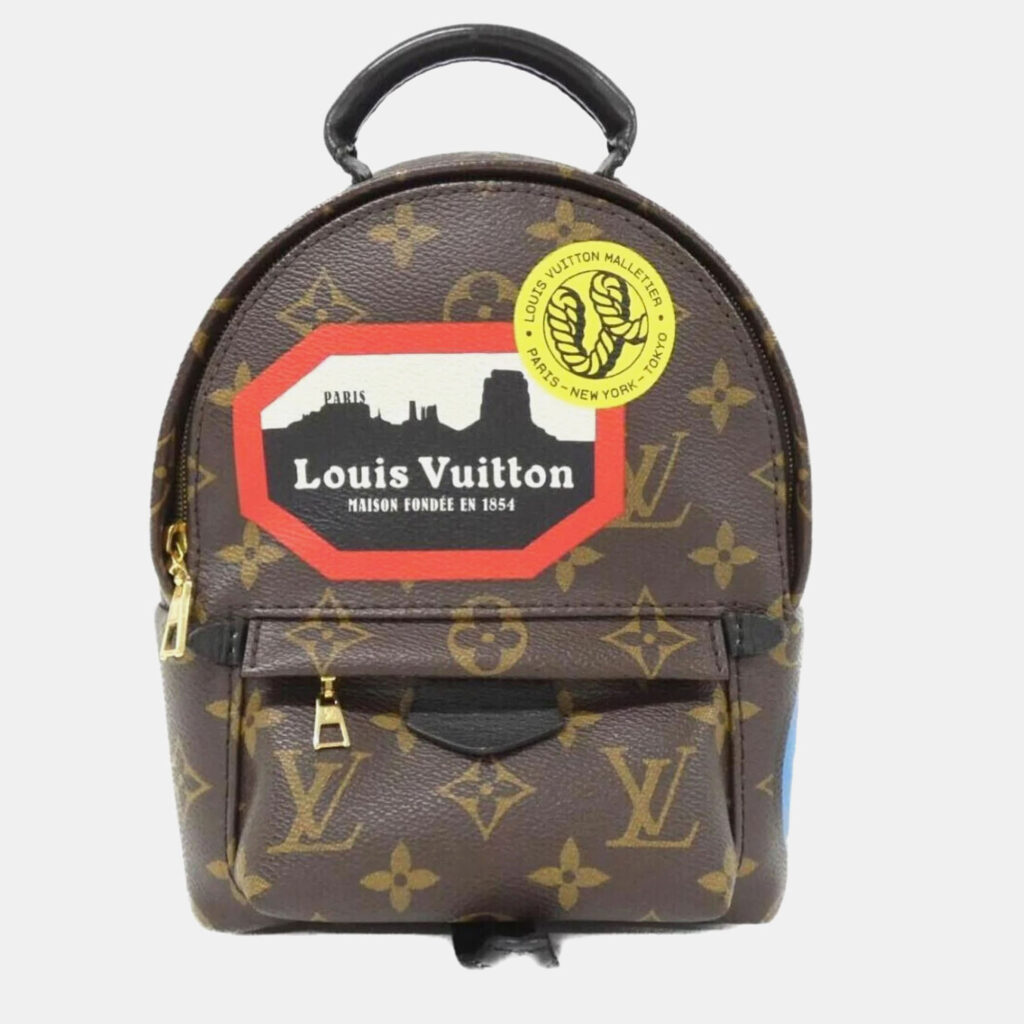 luxury-women-louis-vuitton-used-handbags-p1168051-006 Louis Vuitton Palm Springs Monogram World Tour Mini Backpack