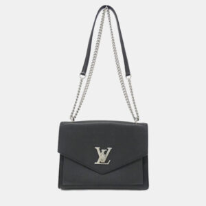 Louis Vuitton My Lock Me Chain Black Leather Shoulder Bag