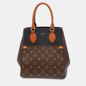 Louis Vuitton Fold MM Wine/Noir Monogram Calf Leather Tote Bag