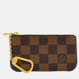 Louis Vuitton Pochette Brown Damier Ebene Canvas Coin Purse