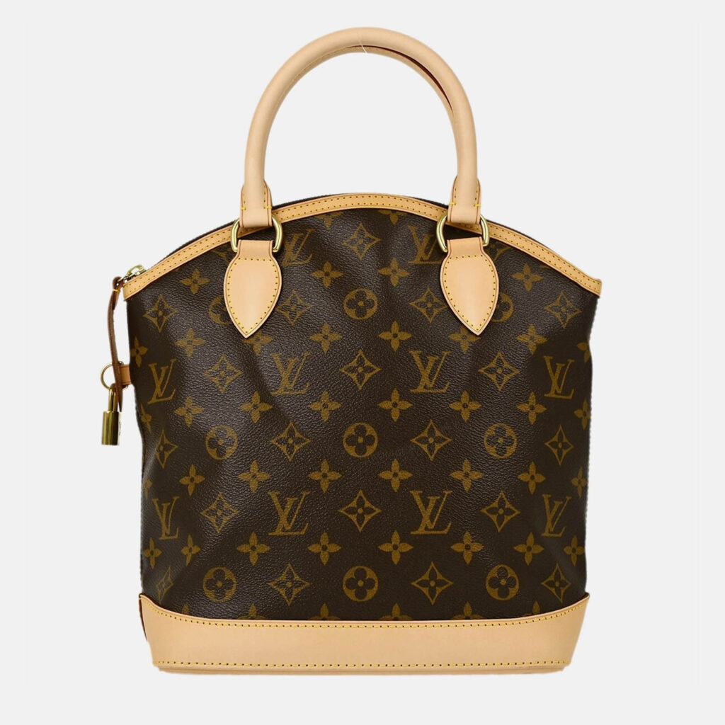 luxury-women-louis-vuitton-used-handbags-p1168743-007 Louis Vuitton Lockit Brown Monogram Canvas Top Handle Bag