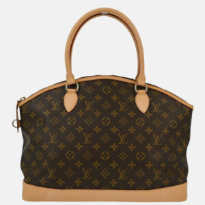 Louis Vuitton Lockit Horizontal Brown Monogram Canvas Tote Bag