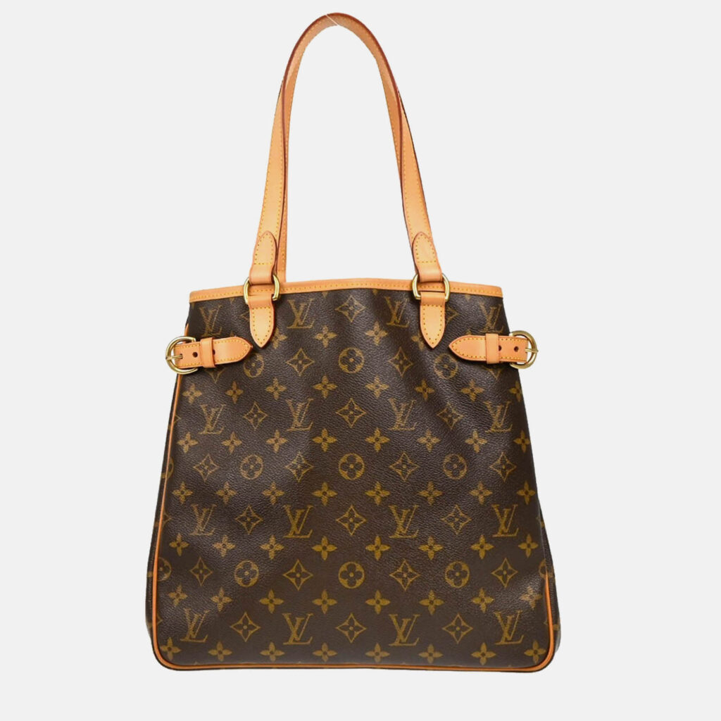luxury-women-louis-vuitton-used-handbags-p1168753-010 Louis Vuitton Batignolles Brown Monogram Vertical Tote Bag