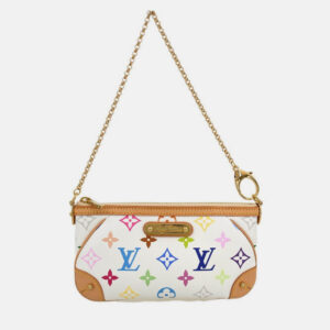Louis Vuitton Pochette Milla White Multicolor Bag